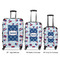 Patriotic Celebration Luggage Bags all sizes - With Handle