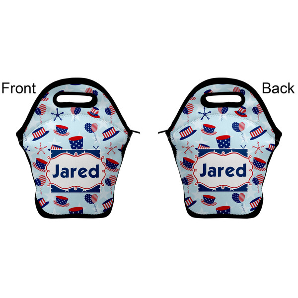 Patriotic Celebration Lunch Bag - Front and Back
