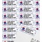 Patriotic Celebration Mailing Label on Envelope - Multiple Labels