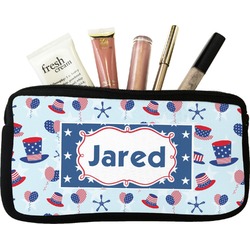 Patriotic Celebration Makeup / Cosmetic Bag - Small (Personalized)