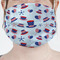 Patriotic Celebration Mask - Pleated (new) Front View on Girl
