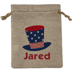Patriotic Celebration Burlap Gift Bag (Personalized)