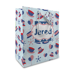 Patriotic Celebration Medium Gift Bag (Personalized)