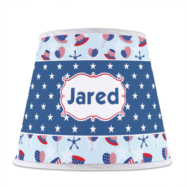 Patriotic Celebration Poly Film Empire Lampshade - Front View