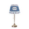 Patriotic Celebration Poly Film Empire Lampshade - On Stand