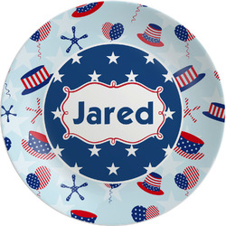 Patriotic Celebration Melamine Plate (Personalized)