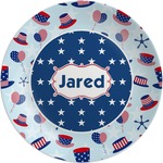 Patriotic Celebration Melamine Plate (Personalized)