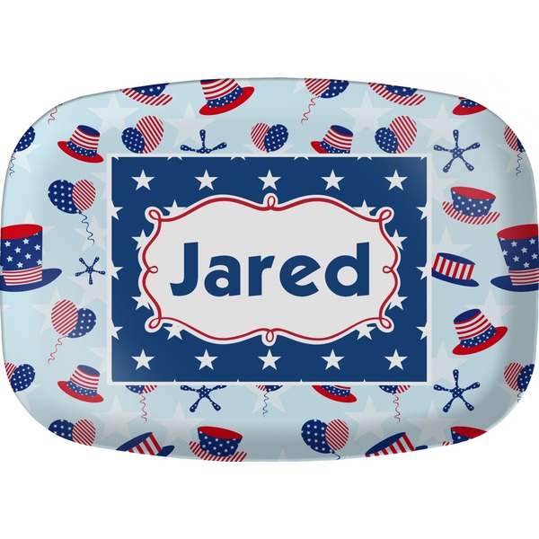 Custom Patriotic Celebration Melamine Platter (Personalized)