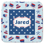 Patriotic Celebration Memory Foam Bath Mat - 48"x48" (Personalized)
