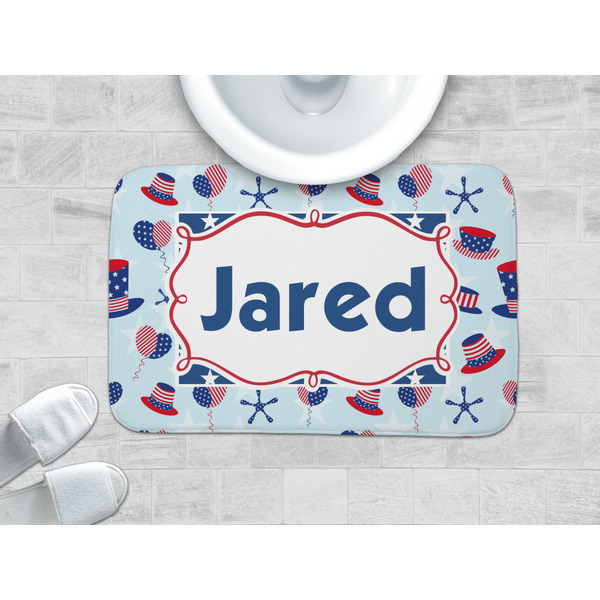 Patriotic Celebration Memory Foam Bath Mat - LIFESTYLE 34x21