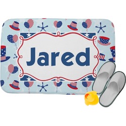 Patriotic Celebration Memory Foam Bath Mat - 34"x21" (Personalized)