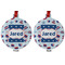 Patriotic Celebration Metal Ball Ornament - Front and Back