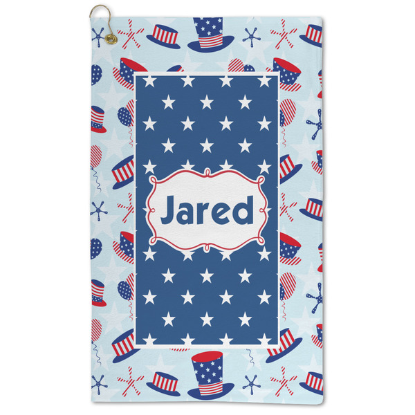 Custom Patriotic Celebration Microfiber Golf Towel (Personalized)