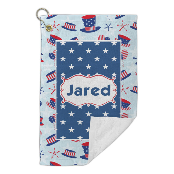 Patriotic Celebration Microfiber Golf Towels Small - FRONT FOLDED