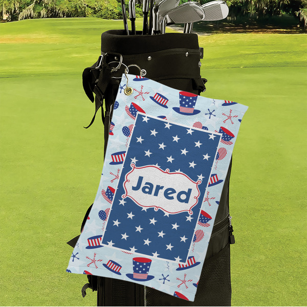 Patriotic Celebration Microfiber Golf Towels - Small - LIFESTYLE