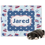 Patriotic Celebration Dog Blanket - Large (Personalized)