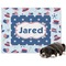 Patriotic Celebration Dog Blanket - Large (Personalized)
