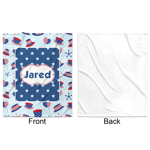Patriotic Celebration Minky Blanket - 50"x60" - Single Sided - Front & Back