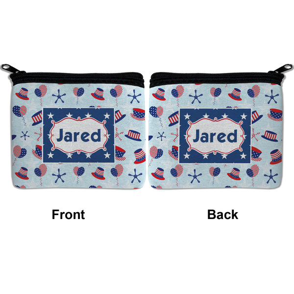 Patriotic Celebration Neoprene Coin Purse - Front & Back (APPROVAL)