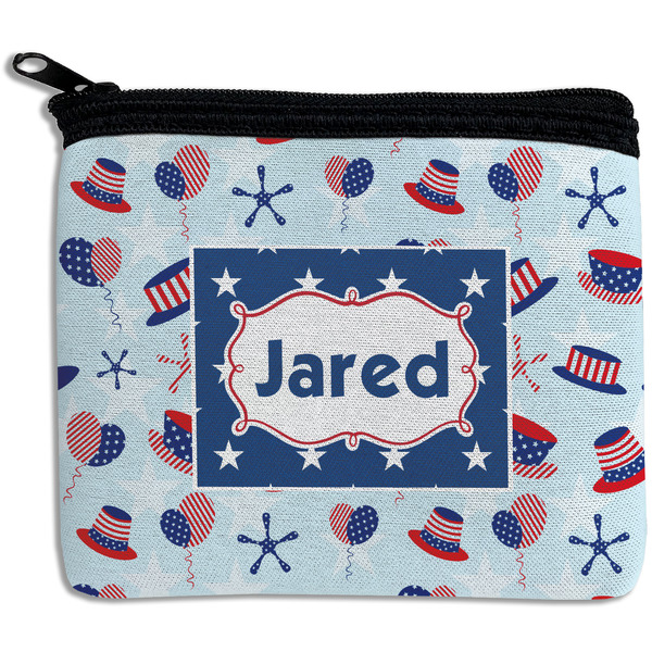 Custom Patriotic Celebration Rectangular Coin Purse (Personalized)