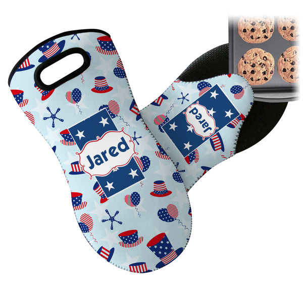 Patriotic Celebration Neoprene Oven Mitt