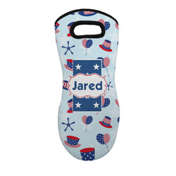 Patriotic Celebration Neoprene Oven Mitt w/ Name or Text