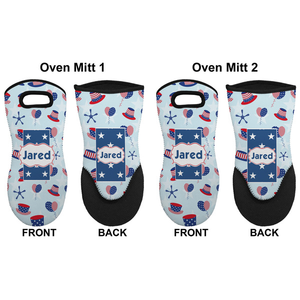 Patriotic Celebration Neoprene Oven Mitt - Set of 2 - Approval