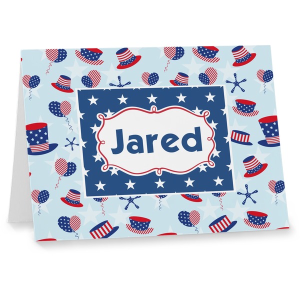 Custom Patriotic Celebration Note cards (Personalized)