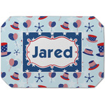 Patriotic Celebration Dining Table Mat - Octagon (Single-Sided) w/ Name or Text
