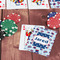 Patriotic Celebration On Table with Poker Chips