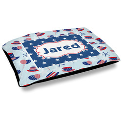 Patriotic Celebration Outdoor Dog Bed - Large (Personalized)