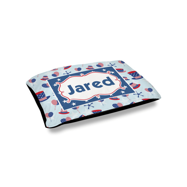Custom Patriotic Celebration Outdoor Dog Bed - Small (Personalized)