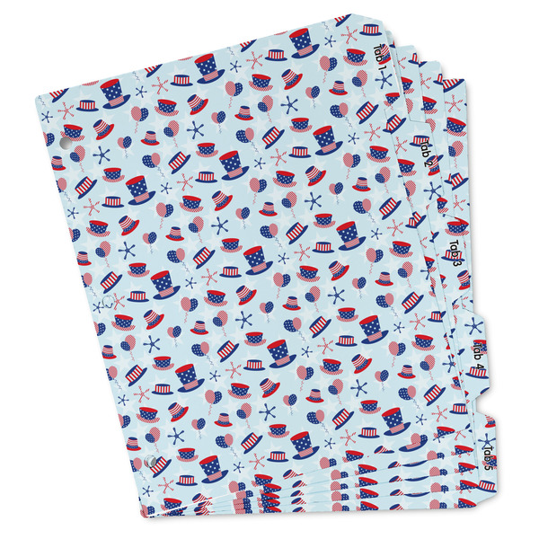 Custom Patriotic Celebration Binder Tab Divider - Set of 5 (Personalized)