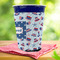 Patriotic Celebration Party Cup Sleeves - with bottom - Lifestyle