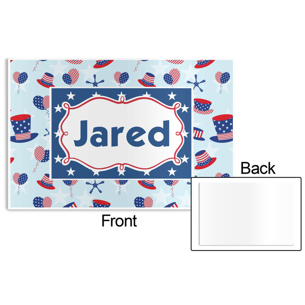 Patriotic Celebration Disposable Paper Placemat - Front & Back