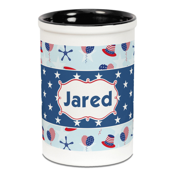 Patriotic Celebration Pencil Holder - Black