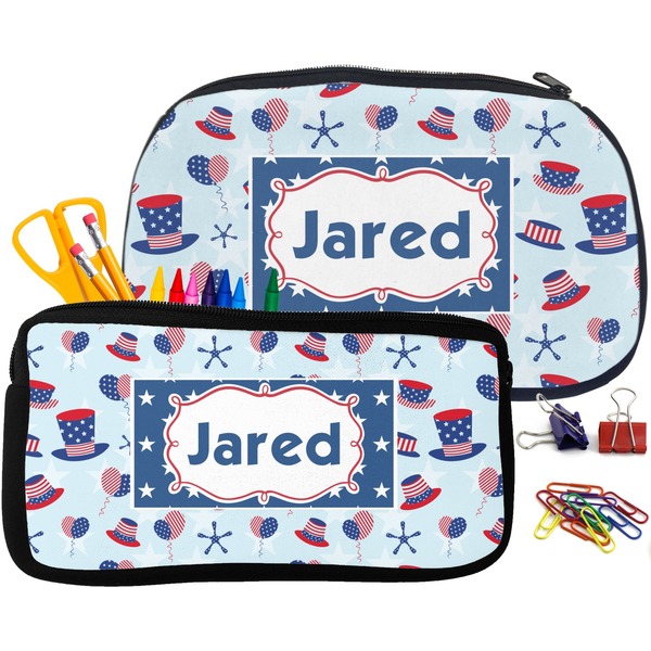 Patriotic Celebration Pencil / School Supplies Bags Small and Medium
