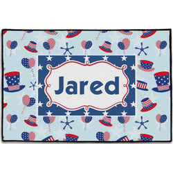 Patriotic Celebration Door Mat - 36"x24" (Personalized)