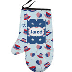 Patriotic Celebration Left Oven Mitt (Personalized)