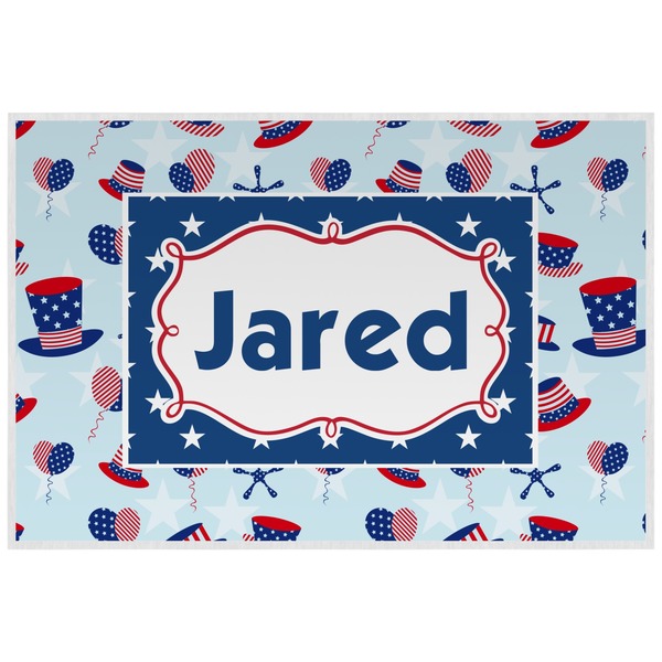 Custom Patriotic Celebration Laminated Placemat w/ Name or Text