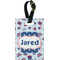 Patriotic Celebration Plastic Luggage Tag - Rectangular w/ Name or Text
