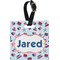 Patriotic Celebration Plastic Luggage Tag - Square w/ Name or Text