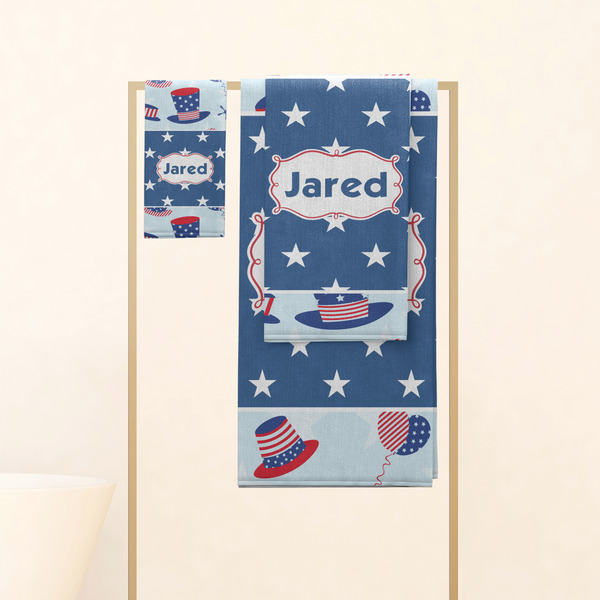 Patriotic Celebration Personalized Towel Set