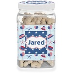 Patriotic Celebration Dog Treat Jar (Personalized)