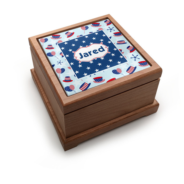 Custom Patriotic Celebration Pet Urn w/ Name or Text