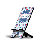 Patriotic Celebration Cell Phone Stand (Small) w/ Name or Text
