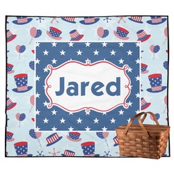 Patriotic Celebration Outdoor Picnic Blanket (Personalized)