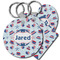 Patriotic Celebration Plastic Keychain (Personalized)