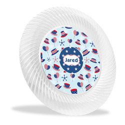 Patriotic Celebration Plastic Party Dinner Plates - 10" (Personalized)