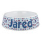 Patriotic Celebration Plastic Dog Bowl - Large (Personalized)